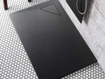 Receveur de douche design, avec évacuation d'eau en angle à 17 x 17 cm, Largeur 100 à 200 x l. 70 à 100 cm, anti glissant, fabrication sur mesure au cm, LIVRAISON OFFERTE